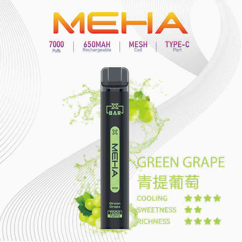MEHA XBAR 拋棄式 7000口小黑條